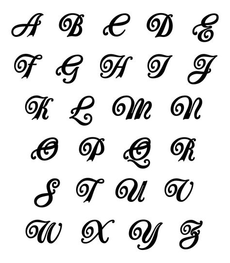 Alphabet In Different Fonts, Alphabet Design Fonts, Different Letter Fonts, Capital Cursive, Font Styles Alphabet, Sasuke Drawing, Cool Fonts Alphabet, Cursive Fonts Alphabet, Fancy Cursive Fonts