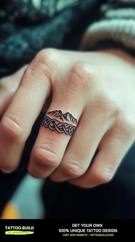 Mens Ring Tattoo, Mini Tattoos Wrist, Finger Tattoos For Guys, Tattoo Wedding Bands, Wedding Ring Finger Tattoos, Ring Finger Tattoo, Ring Tattoo Designs, Finger Tattoo Ideas, Wedding Band Tattoo