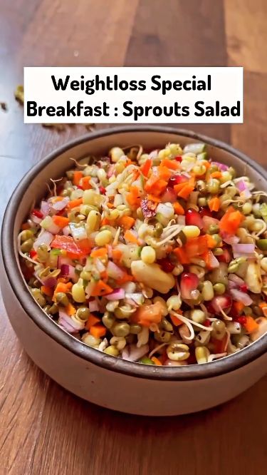 #HealthyHabits#FitLifeTips#SlimDownStrategies#NutritionNudge#WellnessJourney#MindfulEating#FitnessGoals#GetLean#ShapeUp#CalorieControl#ExerciseEveryday#HealthyEatingHabits#WeightLossJourney#BurnFat#StayActive#PortionControl#WorkoutMotivation#EatClean#FitInspiration#TransformationTuesday Veg Salad Recipes, Indian Diet Recipes, Veg Salad, Indian Diet, Healthy Indian Recipes, Healthy Food Menu, Sprouts Salad, Healthy Breakfast Recipes Easy, Breakfast Recipes Indian