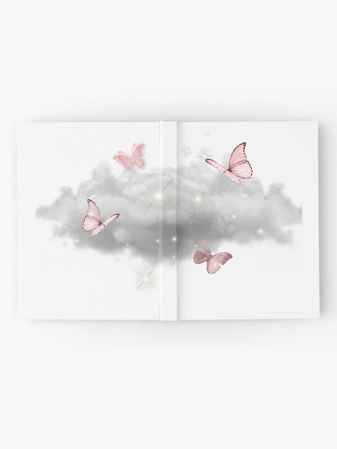 "aesthetic butterfly" Hardcover Journal by chrisox | Redbubble Book Front Cover Design, Cover Design Aesthetic, Aesthetic Pink Butterfly, Front Cover Design, Butterfly Journal, Aesthetic Butterfly, Front Cover Designs, Butterfly Books, Journal Aesthetic