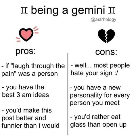 Gemini Facts Female, Gemini Zodiac Facts, Gemini Core, Guess My Zodiac Sign, Gemini Things, Gemini Stuff, Gemini People, Gemini Zodiac Quotes, Gemini Personality