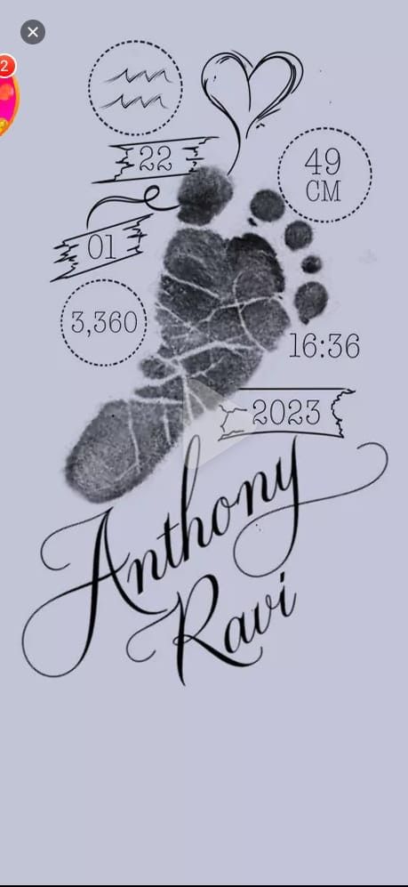 Newborn Footprint Tattoo Ideas, Nugget Tattoo, Anthony Tattoo, Baby Tattoo For Dads, Kid Tattoos For Moms, Newborn Footprints, Mom Tattoo Designs, Tattoos For Women Flowers, Tattoo For Son