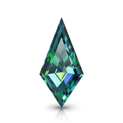 GIGAJEWE Green Moissanite Manual cut Kite shape Gemstone Loose Brillia Chandelier Tattoo, Game Gem, Colored Tape, Green Moissanite, Gemstone Art, Gem Diamonds, Green Gems, Green Diamond, Blue Gems