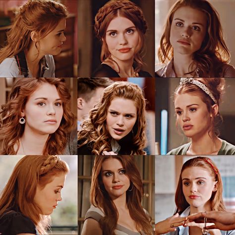 The way she slayed all these hairstyles! What a Queen! 👑😍🔥 Lydia Martin Makeup, Lydia Martin Aesthetic, Lydia Martin Hairstyles, Iconic Hairstyles, Holland Roden, Lydia Martin, Wolf Girl, Queen Bees, Teen Wolf