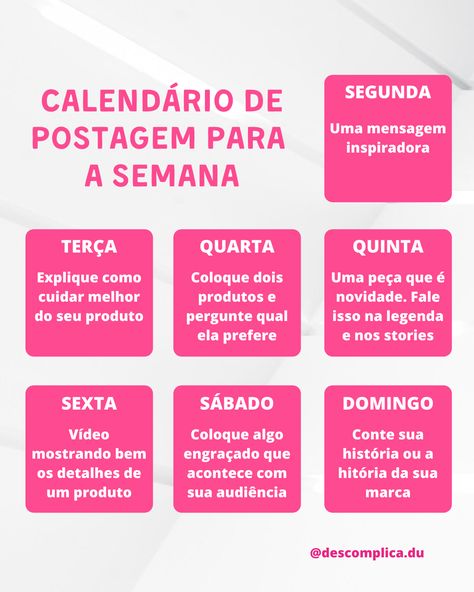 Ideias de conteúdo para lojas do instagram. Para entender as estratégias da criação de conteúdo siga @descomplica.du no instagram! Ideias Stories Instagram, Marketing Digital Social Media, Dental Marketing, Marketing Instagram, Instagram Feed Inspiration, Youtube Link, Salon Design, Instagram Blog, Insta Posts