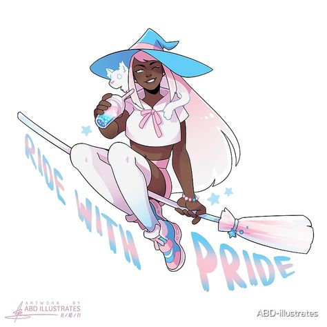 "Ride with Pride - Transgender" by ABD-illustrates | Redbubble The Words, Get Inspired, A Woman, Deviantart, Pink, Blue, White, Black, Art