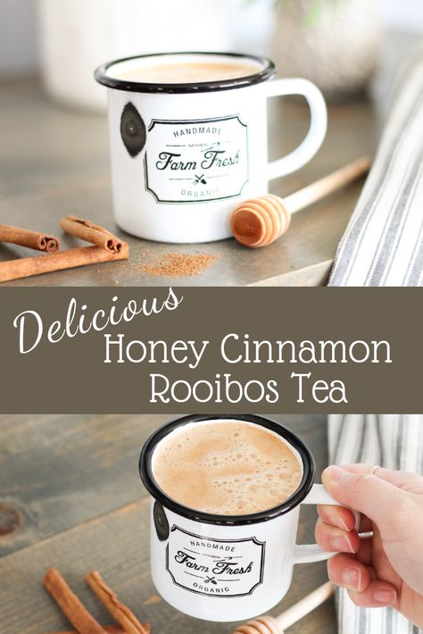 Rooibos Tea Recipe, Rooibos Tea Recipes, Fun Beverages, Water Ideas, Candida Cleanse, Recipes Drinks, Healthy Honey, Honey Cinnamon, Healing Foods