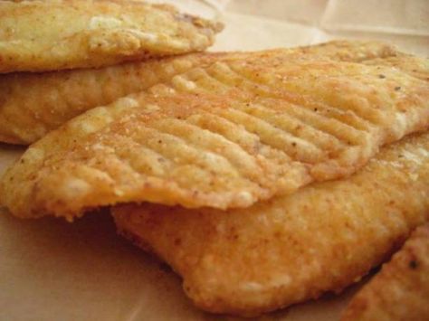 Deep fried tilapia. Make GF by using all purpose GF flour and cornstarch instead of regular flour. Fried Fish Tacos, Fish Batter Recipe, Deep Fried Fish, Deep Fried Recipes, Fried Tilapia, Tilapia Fish Recipes, Tilapia Fish, Fish Varieties, Batter Recipe