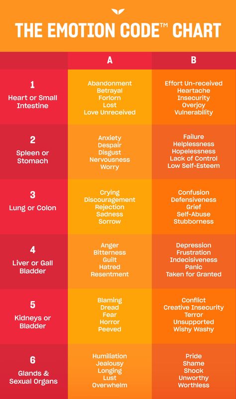 Emotion Code® Chart: A Guide to Healing Your Emotional Baggage Emotions And Body Parts, Body Code Healing, Emotional Body Chart, Emotions In The Body Chart, Emotion Code Chart, Emotional Code, Emotional Chart, Neuro Emotional Technique, The Emotion Code