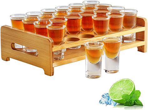 Shot Glass Holder, Drinking Games For Parties, Drinking Glass Sets, Shot Glass Set, Party Bar, Perfect Cocktails, Glass Tray, Glass Holder, Bar Club