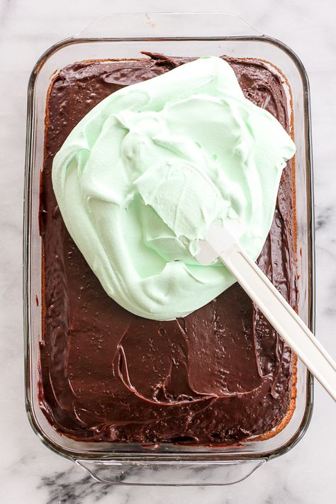 Easy Chocolate Creme de Menthe Cake