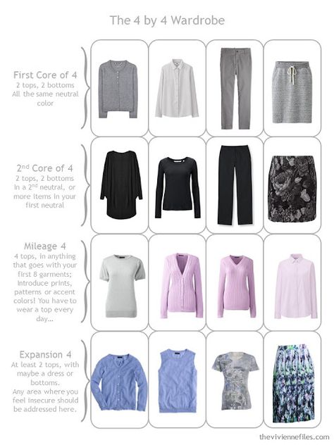 The Vivienne Files: Grey, Blue, Lilac and Black: 1 Piece at a Time Vivian Files, Lilac And Black, Pastel Blouse, Build A Capsule Wardrobe, The Vivienne Files, Vivienne Files, Wardrobe Sets, Blue Lilac, Minimalist Capsule Wardrobe