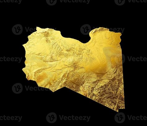 Libya Map, Map Background, Background 3d, Libya, 3d Illustration, Metal Color, Royalty Free Stock Photos, Map, Stock Photos