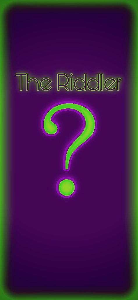 The Riddler Logo, The Riddler, Logo Wallpaper, Custom Wallpaper, Batman, Neon Signs, Wallpapers, Quick Saves