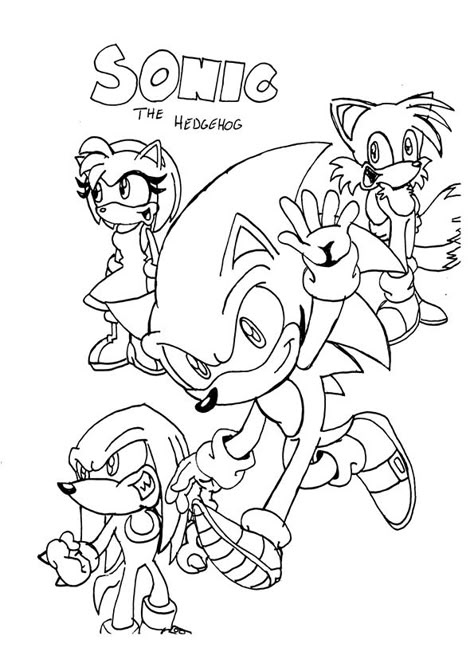 Coloring Page Sonic The Hedgehog Coloring, Sonic Coloring, Friends Coloring Pages, Hedgehog Colors, Family Coloring Pages, Zombie Disney, Rainbow Canvas, Coloring Supplies, Coloring Page Ideas