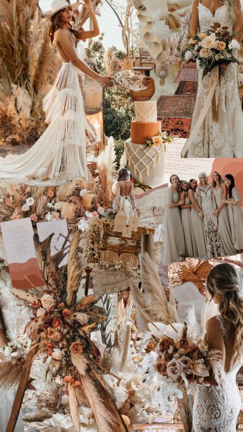 Boho Pearl Wedding, Boho Wedding Mood Board, Glam Boho, Bohemian Theme, Boho Wedding Inspiration, Boho Chic Wedding, Boho Fall, 40th Birthday Parties, Botanical Wedding