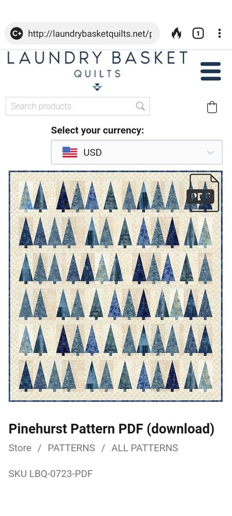 Pinehurst Quilt, Pattern Store, Laundry Basket, Pdf Download, Quilting, Pattern, Christmas