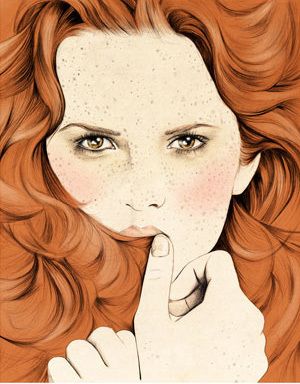 Ginger Woman, Kelly Thompson, Woman Illustration, Portrait Art, Image Illustration, Redheads, Female Art, Red Hair, Fashion Illustration