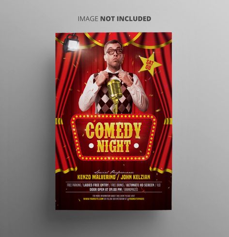 Comedy Banner, Rollup Banner Design, Comic Background, Pr Package, Trade Exhibition, Roll Up Design, Creative Banners, Rollup Banner, Comedy Nights