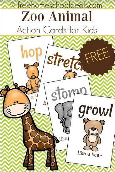 FREE ZOO ANIMAL ACTION CARDS (Instant Download) Animal Action Cards, Zoo Animals Preschool Activities, Zoo Animals Preschool, Zoo Animal Activities, Preschool Zoo Theme, Learning Animals, Zoo Preschool, Zoo Activities, Jungle Thema