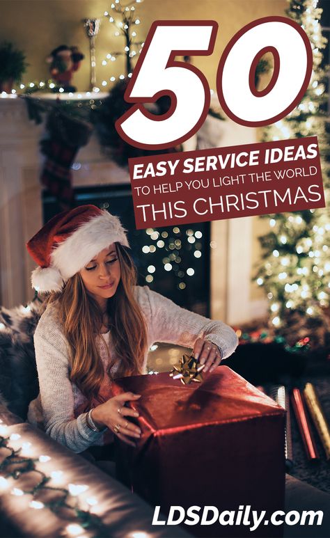 As part of their 2016 Christmas initiative, The Church of Jesus Christ of Latter-day Saints is encouraging the world to participate in a worldwide day of service on December 1.   Whether you are looking for a random act of kindness or a group-oriented service project, we’ve gathered 50 different service ideas perfect for any … Unique Travel Gifts, Christmas Service, Budget Ideas, Organization Gifts, Family Budget, 19 Days, Christmas Activities, Christmas Morning, Best Christmas Gifts