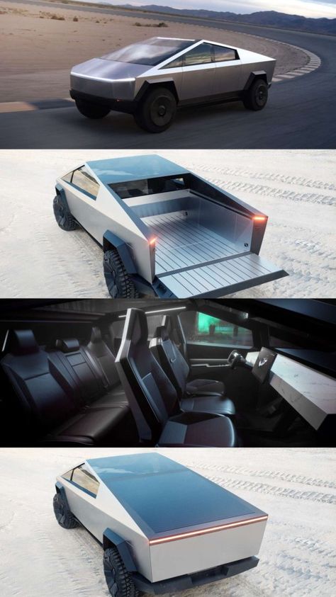 Tesla Pickup Truck, Tesla Truck, Tesla Pickup, Eco Friendly Cars, Tesla Cybertruck, Tesla Motors, Tesla Car, Concept Car Design, Super Luxury Cars