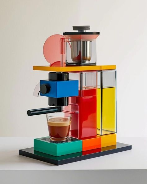 Wszystkie posty • Instagram Coffee Machine Design, If I Was A, Memphis Design, Coffee Machines, Retro Aesthetic, Dream House Decor, Objects Design, House Inspo, Coffee Machine