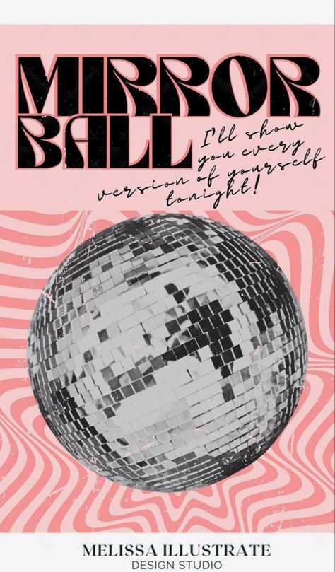 Mirrorball Poster, Wall Decor Preppy, Disco Ball Print, Preppy Dorm Room, Printable Wall Collage, Bedroom Wall Collage, 타이포그래피 포스터 디자인, Dorm Posters, Taylor Swift Posters