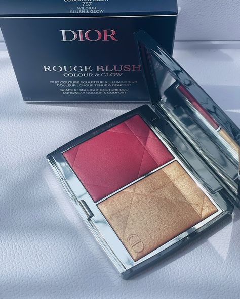 DIOR🌟 Rouge blush Colour & glow #dior #facepalette Dior Glow Face Palette, Dior Face Glow Palette, Dior Highlighter Palette, Dior Coral Blush, Dior Backstage Glow Face Palette, Blush Color, Blush, Dior, Makeup