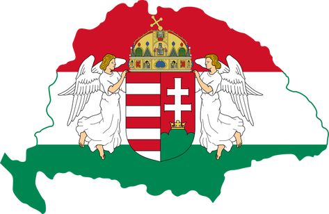 Kingdom Of Hungary, Hungary Flag, Medieval History, Us History, Historical Maps, Wikimedia Commons, Hungary, Flag, Map