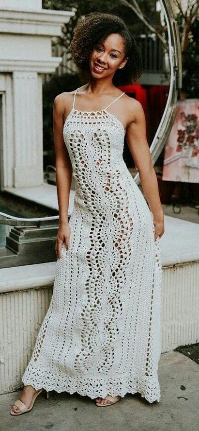 39+ Awesome Free Crochet Summer Dresses Pattern Ideas for This Year Part 8; crochet dress pattern; crochet dress beach; crochet dress patterns free; crochet dresses pattern; crochet clothing patterns free Crochet Wedding Dress Pattern, Crochet Dress Pattern Free, Crochet Wedding Dresses, Crochet Beach Dress, Crochet Summer Dresses, Crocheted Dress, Summer Dress Patterns, Wedding Dress Patterns, Crochet Skirts