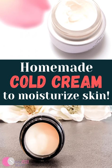 Diy Cold Cream, Face Cream Diy, Facial Recipe, Diy Body Butter, Easy Cold, Diy Acne, Natural Beauty Diy, Homemade Facials, Cold Cream