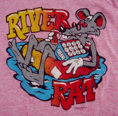 River Rat Rat Tattoo Ideas, River Rat Shirt, Rat Tattoo, River Rat, Boat Drawing, Graffiti Wallpaper, Surf Art, River Rock, Street Art Graffiti