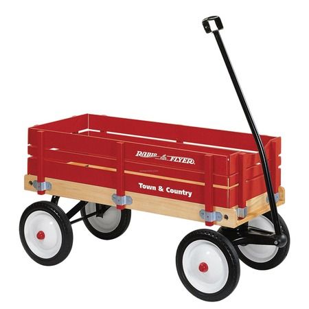 I pinned this Radio Flyer Town & Country Wagon from the Pumpkin Patch event at Joss and Main! Western Flyer, Pull Wagon, Kids Wagon, Wood Wagon, Radio Flyer Wagons, Toy Wagon, Wooden Wagon, Radio Flyer, Riding Toys