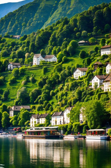 Experience the tranquility of Lake Lucerne, where calm waters reflect the beauty of the Swiss Alps. Explore the charming villages, rolling hills, and unique geological formations. Discover hidden hot springs and immerse yourself in nature's embrace. #LakeLucerne #Switzerland Switzerland Village, Lucern Switzerland, Lake Lucerne Switzerland, Lake Lucerne, Lucerne Switzerland, Calm Waters, Switzerland Travel, Lucerne, Calm Water