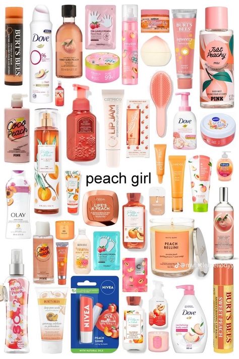 Peach Smelling Products, How To Smell Like Peaches, Spring Smells, Scent Profiles, Scent Combos, Peach Girl, Peach Scent, Girl Products, Body Hygiene