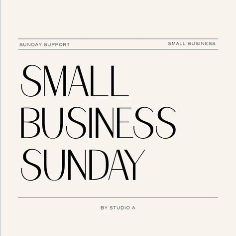 Instagram Small Business, Happy Sunday Everyone, Logo Fonts, Support Small Business, Brand Design, Happy Sunday, Small Businesses, Branding Design, Small Business