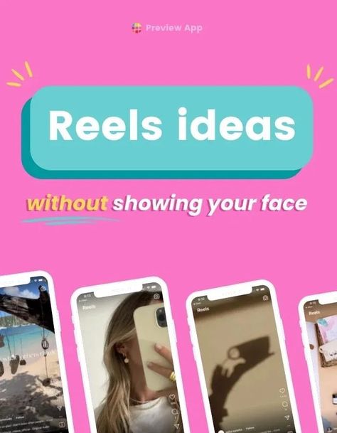 Without further ado, here are my FAVORITE Instagram Reels ideas without showing your face. So many Reels go viral even if there’s no face in it. So there is hope and potential for all of us, whether you have a personal or business Instagram! #instagramtips #instagramstrategy #instagrammarketing #socialmedia #socialmediatips No Face Reel Ideas, No Face Content Ideas, Instagram Reels Ideas, Reels Instagram Ideas, Reels Ideas, Instagram Username Ideas, Interesting Facts About Yourself, More Instagram Followers, Grow Instagram