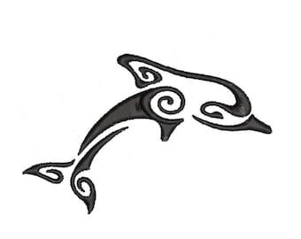 Dolphin Hawaiian Tattoo, Hawaii Dolphin Tattoo, Henna Designs Dolphin, Polynesian Dolphin Tattoo, 2 Dolphin Tattoo, Dolphin Henna, Hawaiian Drawing, Small Henna Tattoos, Tato Maori