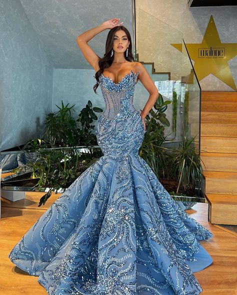 Mermaid Tail Dress Gowns, Mermaid Tail Dress Prom, Blue Corset Dresses, Corset Mermaid Dress, Gown With Corset, Navy Sequin Dress, Mermaid Formal Gowns, Matric Dance Dresses, My Culture