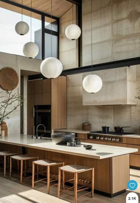 Cuisine Japandi, Japanese Kitchen Design, Japandi Kitchen Design, Japandi Kitchen, Modern Contemporary Kitchen, Modern Japandi, Japandi Interior Design, Japandi Interiors, Japandi Home