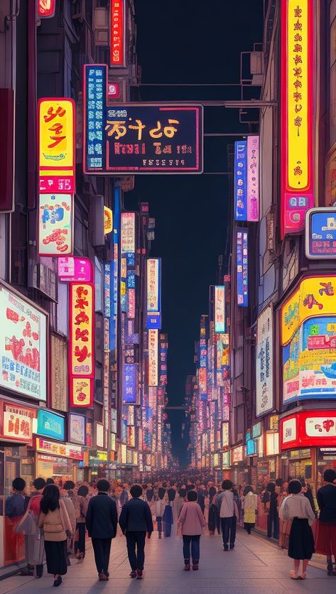 Art depiction of Tokyo, the vibrant cityscape comes to life in a stunning 3D pixel art wallpaper. One Point Perspective Cityscape, Tokyo Pixel Art, Tokyo Buildings, Tokyo Painting, 3d Pixel Art, Pixel Art Wallpaper, Tokyo Architecture, 1 Point Perspective, 3d Pixel