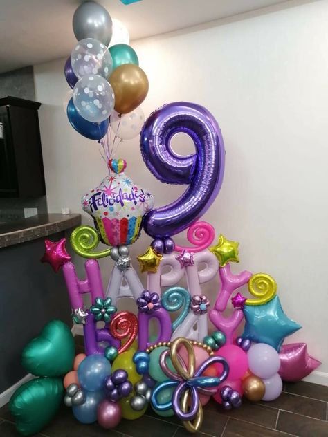 40 Balloons, Encanto Party, Balloon Bouquet Diy, Pink Happy Birthday, Ballerina Birthday Parties, Happy Birthday Template, Diy Balloon Decorations, Balloon Arrangements, Birthday Balloon Decorations