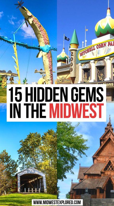 15 Hidden Gems in the Midwest Midwest Camping Destinations, Best Midwest Family Vacations, Midwest Family Vacations Kids, Midwest Vacations With Kids, Midwest Camping, Midwest Family Vacations, Midwest Getaways, Midwest Weekend Getaways, Midwest Travel Destinations