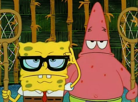 SpongeBob and Patrick Funny Spongebob And Patrick Pictures, Funny Spongebob Scenes, Spongebob And Patrick Funny Pics, Spongebob Scenes To Draw, Iconic Spongebob Scenes, Spongebob Scenes To Paint, Spongebob And Patrick Drawing, Spongebob Scenes, Spongebob Und Patrick