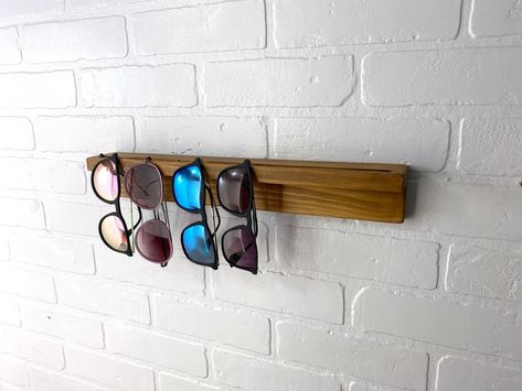 Diy Sunglasses Holder, Sunglass Storage, Sunglasses Hanger, Glasses Display, Sunglasses Organizer, Entryway Organizer, Sunglasses Storage, Shore House, Large Sunglasses