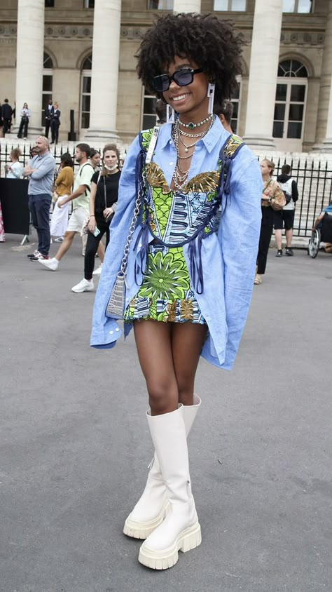 Pop Culture Fashion Style, Afro Futurism Fashion Street Style, Fashion Show Outfit What To Wear To A, Art Show Outfit, Streetwear Couture, 90s Maximalism, Fashion Designer Aesthetics, Fall 2022 Couture, 2022 Couture