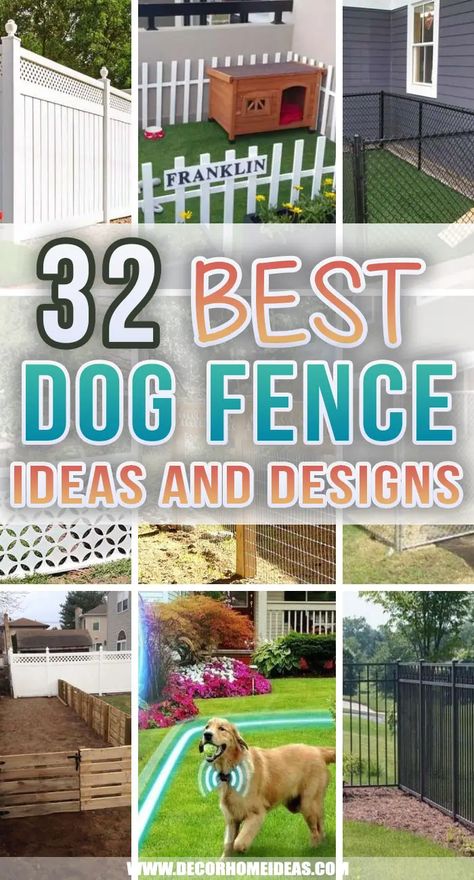 Best Dog Fence Ideas, Dog Gates Outdoor, Diy Dog Yard Ideas, Outside Dog Run Ideas, Front Yard Fence For Dogs, Small Patio Fence Ideas, Puppy Fence Outdoor, Small Dog Backyard Ideas, Dog Garden Fence