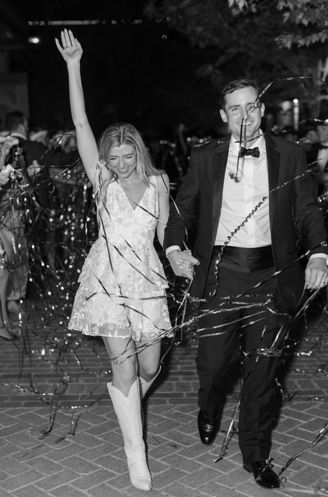 Send Off Ideas, Wedding Streamers, Cheers To New Beginnings, Sparkler Exit Wedding, Pond Wedding, Cheers Photo, Fox Wedding, To New Beginnings, Wedding Send Off