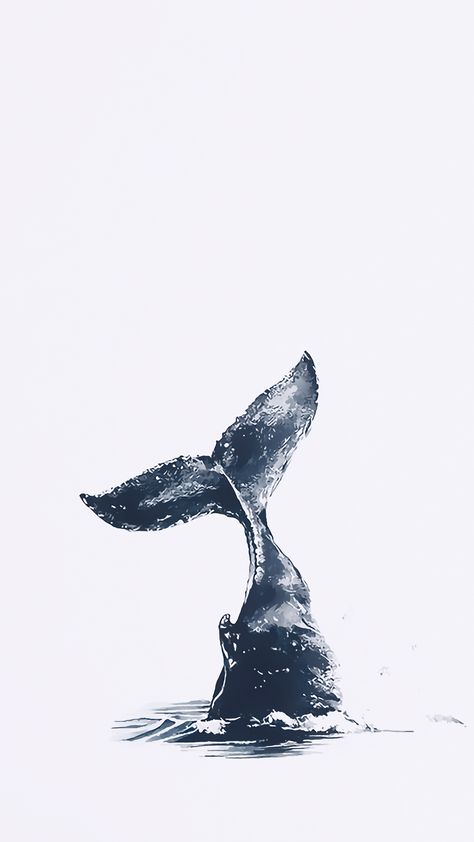 Whale Drawing, Whale Illustration, Whale Tattoos, Heart On Your Sleeve, Whale Art, Foto Tips, Ocean Wallpaper, Minimalist Wallpaper, Simple Wallpapers